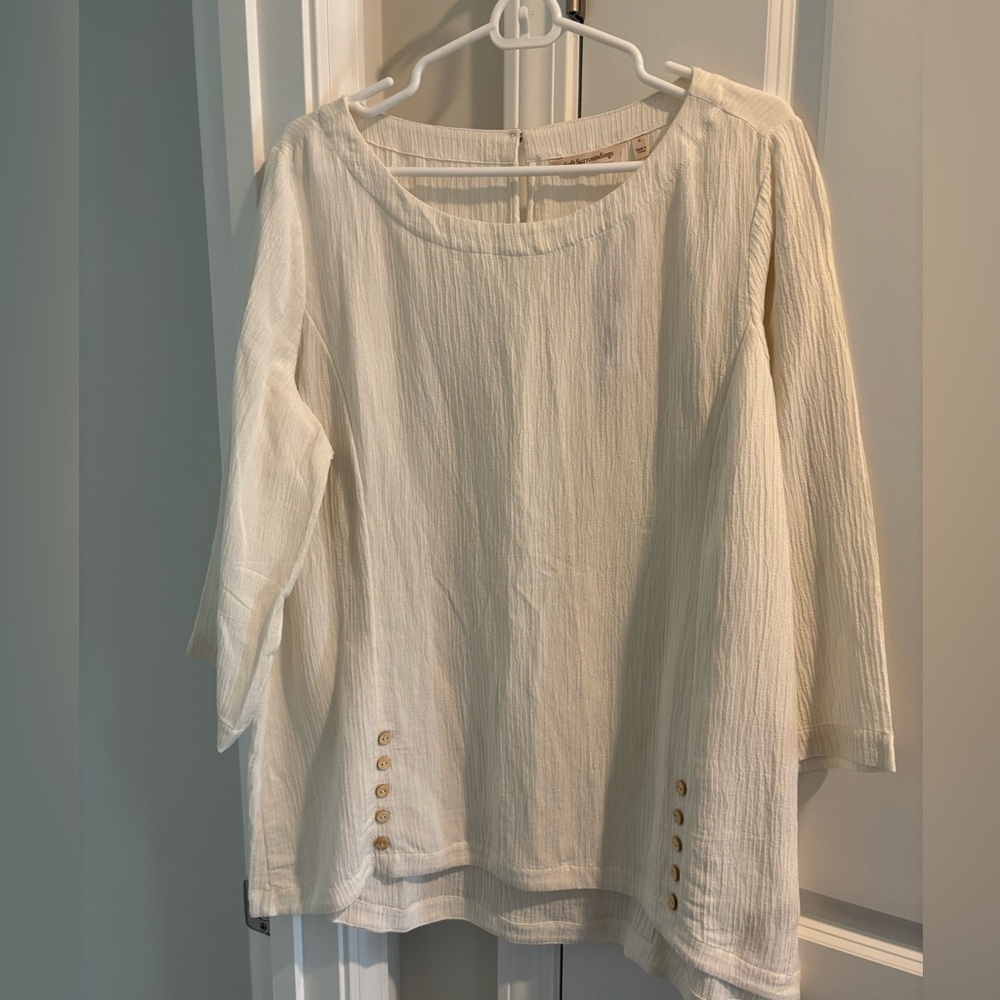 Soft Surroundings gauze Tunic Top